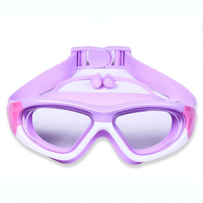 Kids Swim Goggles with Large Frame for Comfortable & Anti-Fog for Swimming Fun