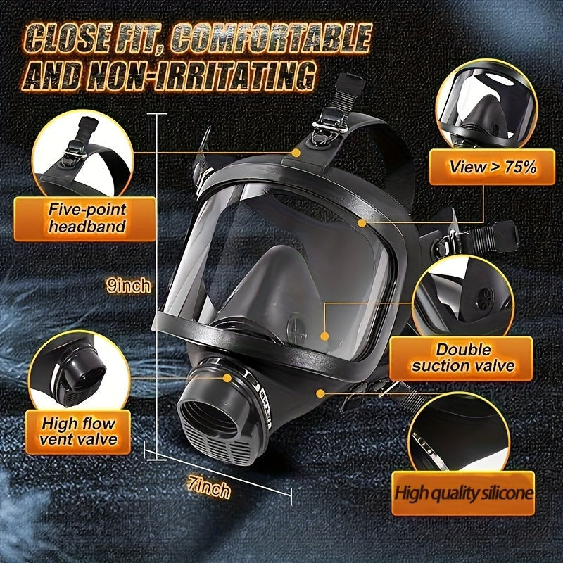 Tactical Full Face Gas Mask for Ultimate Protection Against Chemical Hazards