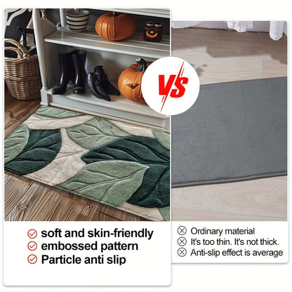 Mat Leaf Bath for Absorbent, Plush, and Comfortable for the Bathroom