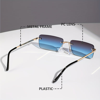 Stylish Frameless Sunglasses for Trendy and Comfortable for Men
