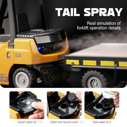 Heavy Duty Remote Control Forklift for 1:24 Scale with Lights & Trailer