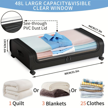 Rollstore Underbed Storage Boxes for Spacious, Mobile and Organised
