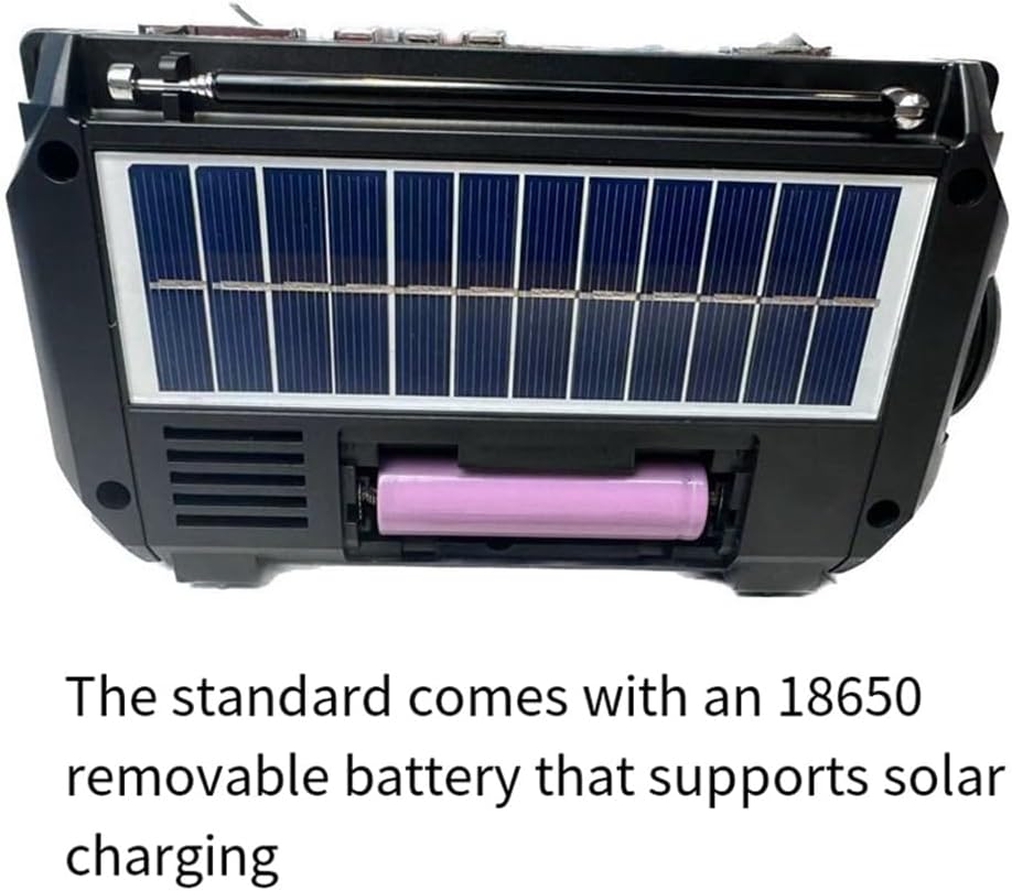 Emergency Radio with Dynamo and Solar Panel for Reliable Communication and Lighting
