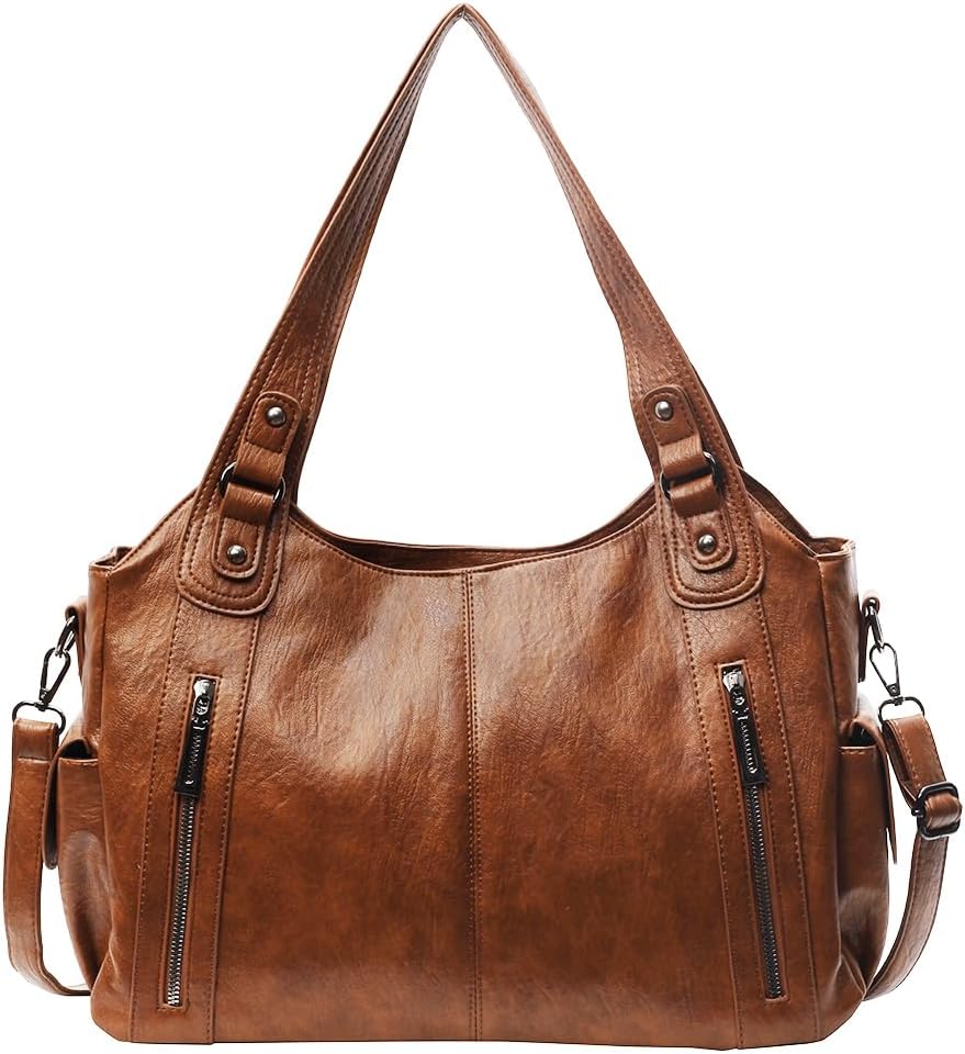vegan leather slouchy