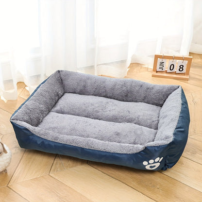 Dog with Rectangular Bed Made of Polyester with Soft Filling for All Dogs