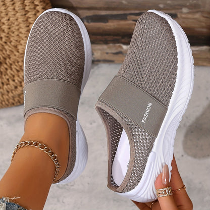 Sneakers with Slip-on Summer Design for Women with Breathable Mesh