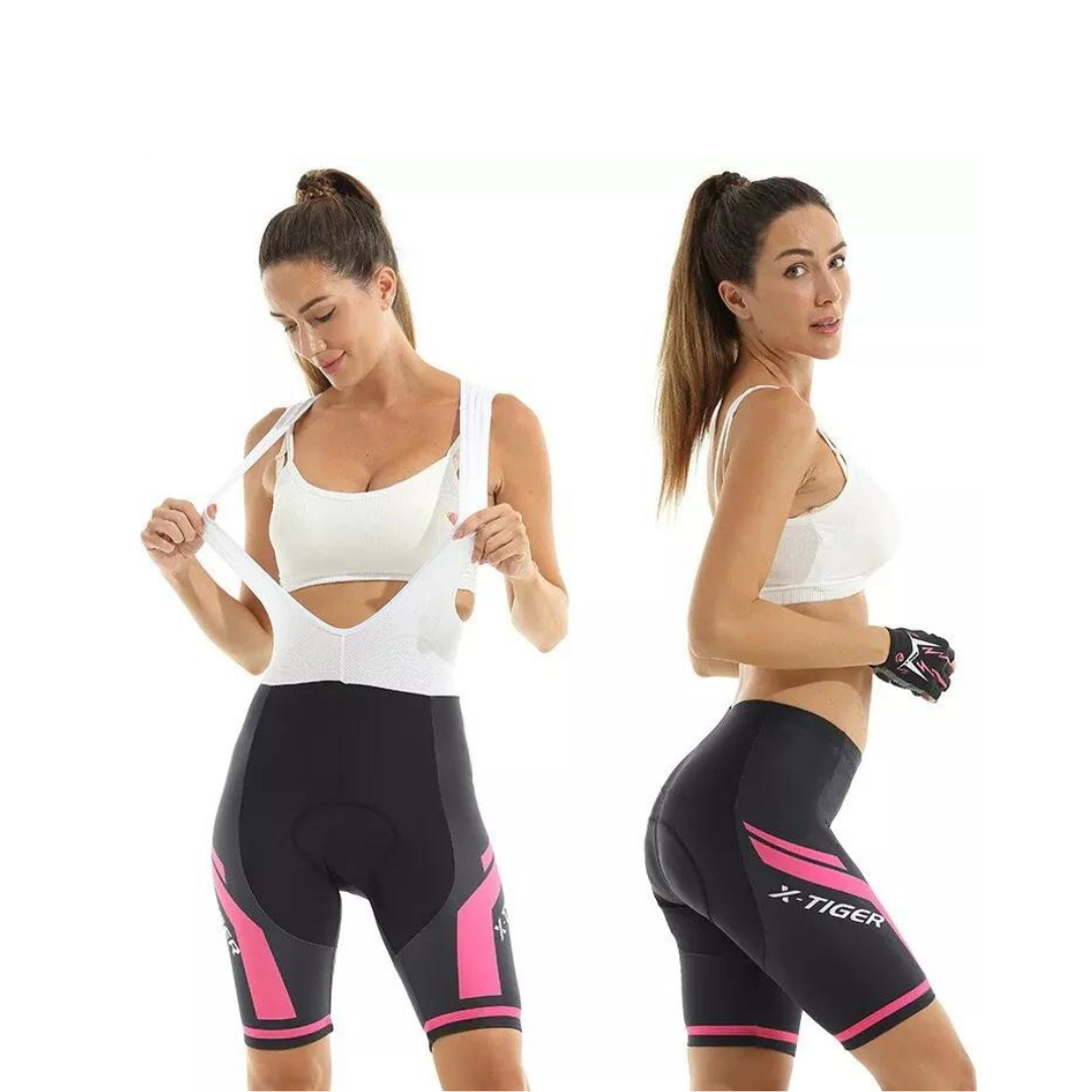 Comfortable Women's Cycling Shorts with Breathable Stretch Material and Soft Padding