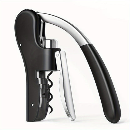 Ergonomic Corkscrew for Quickly and Safely Open Wine Bottles for Home and Hospitality