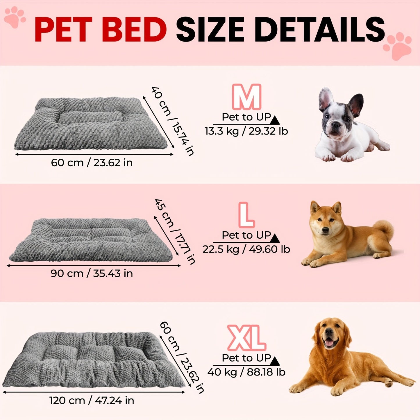 Cushion with Comfortable Dog Design for Dogs with Soft Filling and Padded Sleeping Surface
