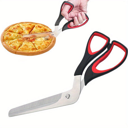 Multifunctional Stainless Steel Pizza Scissors with Comfort Grip