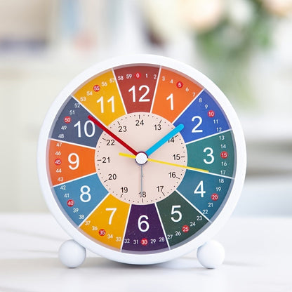 Clock Educational Silent Alarm for Colorful Clock for Students and Children