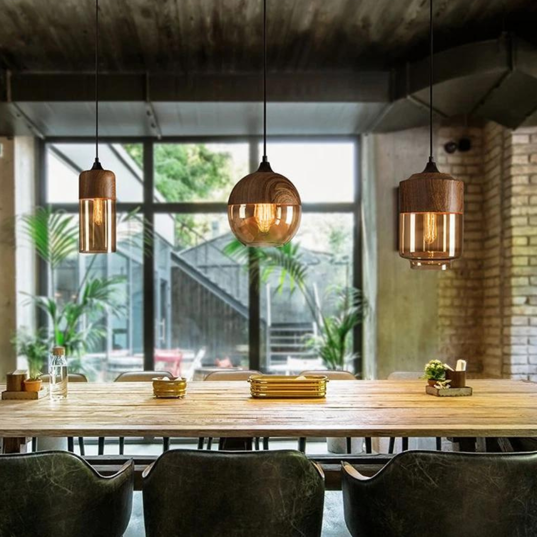 Pendant Light Arven Scandinavian Wooden with Timeless Nordic Design with Warm Glow