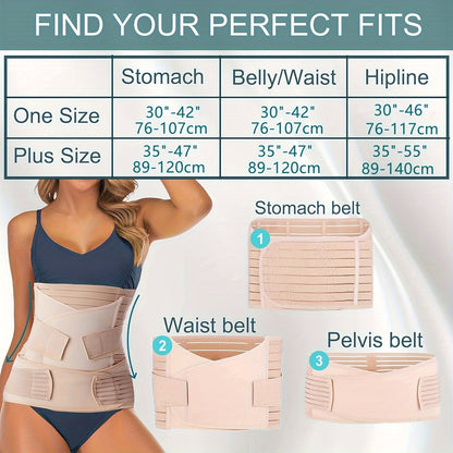 3-in-1 Postpartum Belly Band for Comfortable and Adjustable Support