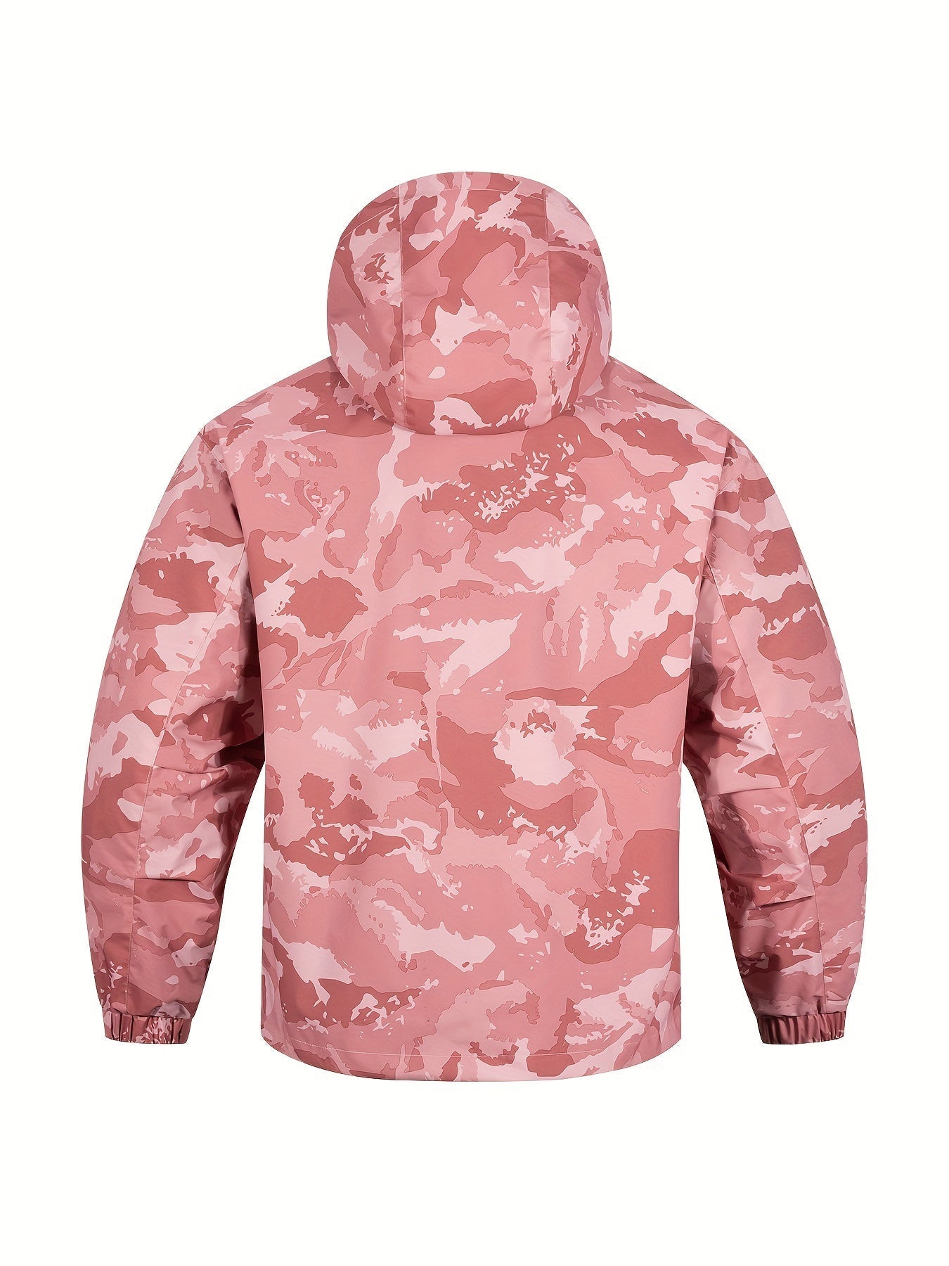 Men's Jacket with Camouflage Pattern and Hood for Casual and Comfortable