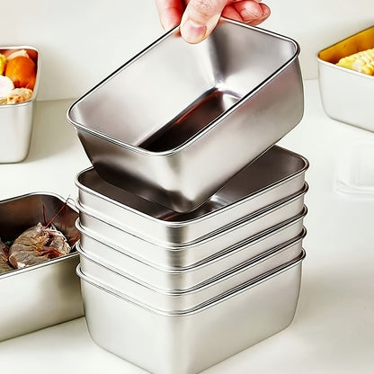 Set 7-Piece Stainless Steel Food Storage for Leak-Proof and Stackable Containers