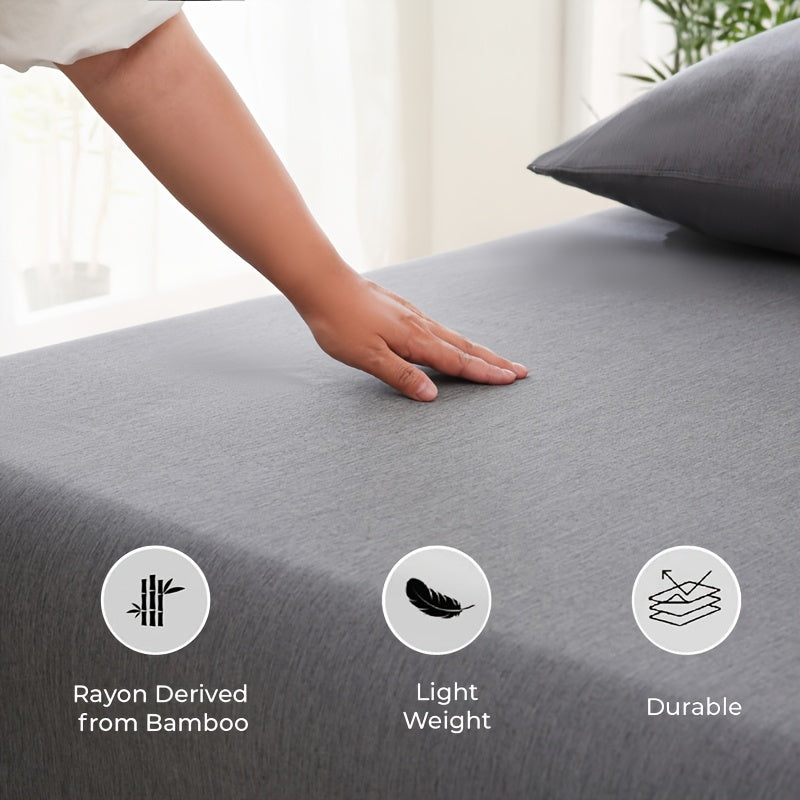 Bamboo Fiber Fitted Sheet for Breathable Comfort