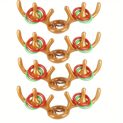 Game Inflatable Reindeer Antler Ring Toss for Fun Christmas and Party Game