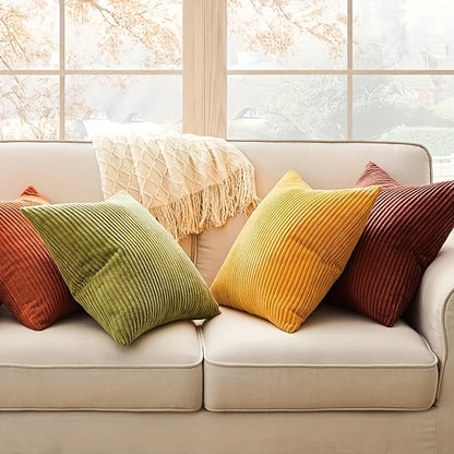 Cushion with Bohemian Rib Cover with Stripe Texture for Soft, Stylish, and Decorative