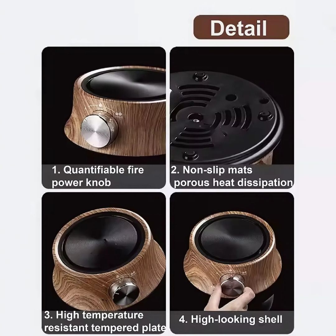 Plate with Mini Electric Temperature Control for Compact Use