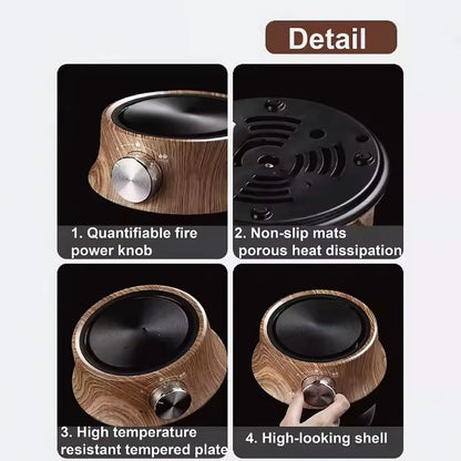 Plate with Mini Electric Temperature Control for Compact Use