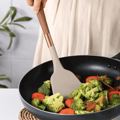 Utensil with 10-Piece Silicone Kitchen Set for Heat Resistant and Suitable for Everyday Use