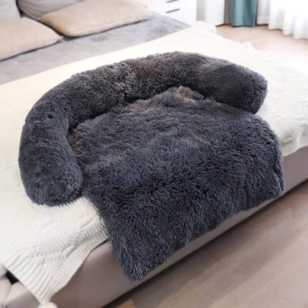 Dog with Plush Bed with Raised Edges for Soft Comfort for Daily Resting