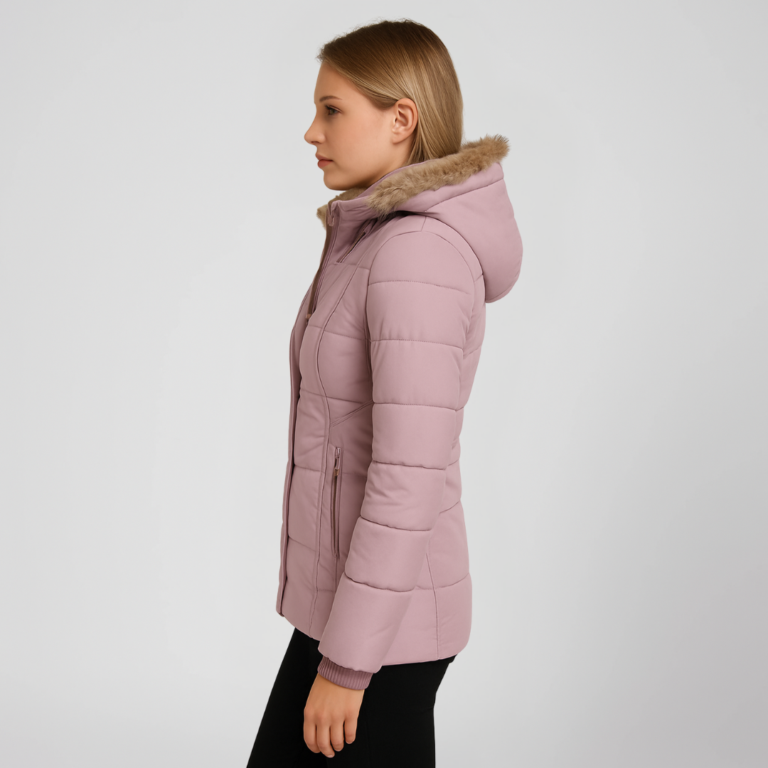 Nordelle Winter Coat for Quilted Insulated Hooded Outerwear for Women