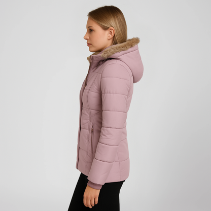 Nordelle Winter Coat for Quilted Insulated Hooded Outerwear for Women