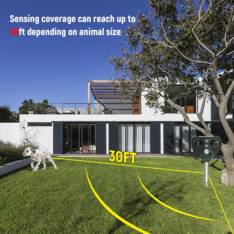 Solar Ultrasonic Bird Repeller for Wireless and Weatherproof for Outdoors