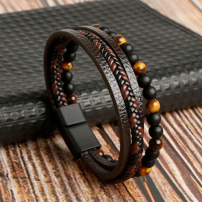 Bracelet Ravi Leather for a Bold and Stylish Look