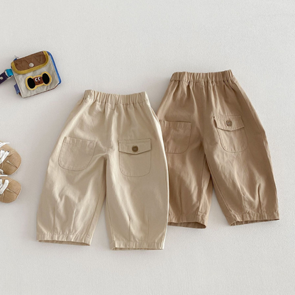 Kids' Cargo Trousers for Toddlers and Children with Comfortable Fit and Pockets