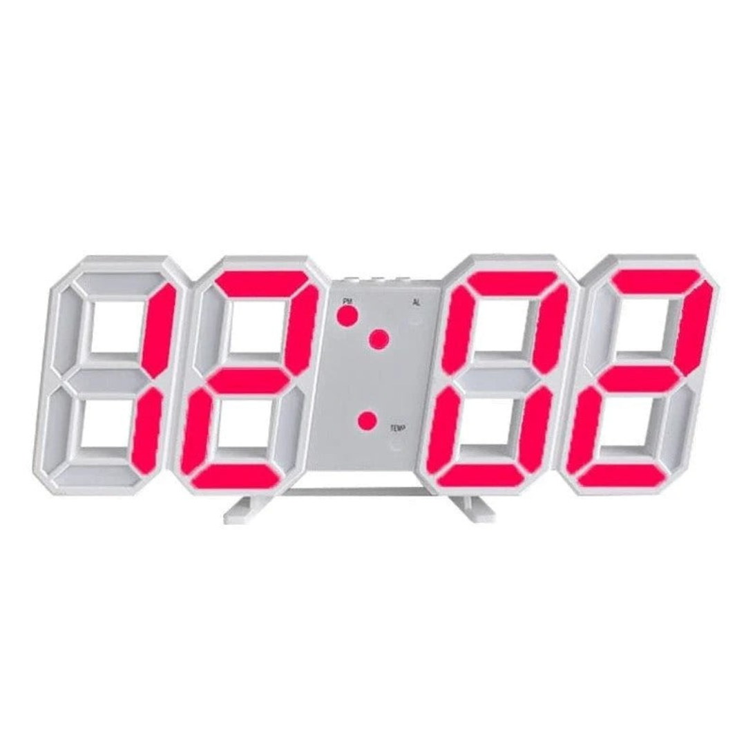 Clock Futuristic LED Wall with Minimalist Design with Smart Time Display