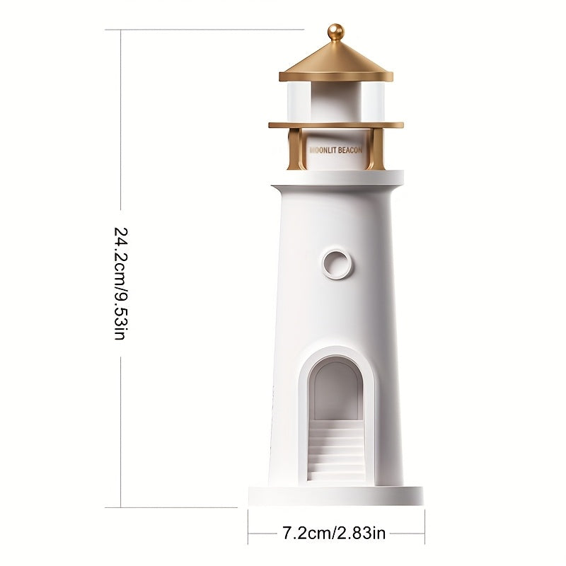 Table Lamp with Decorative Lighthouse Adjustable Light for Interiors