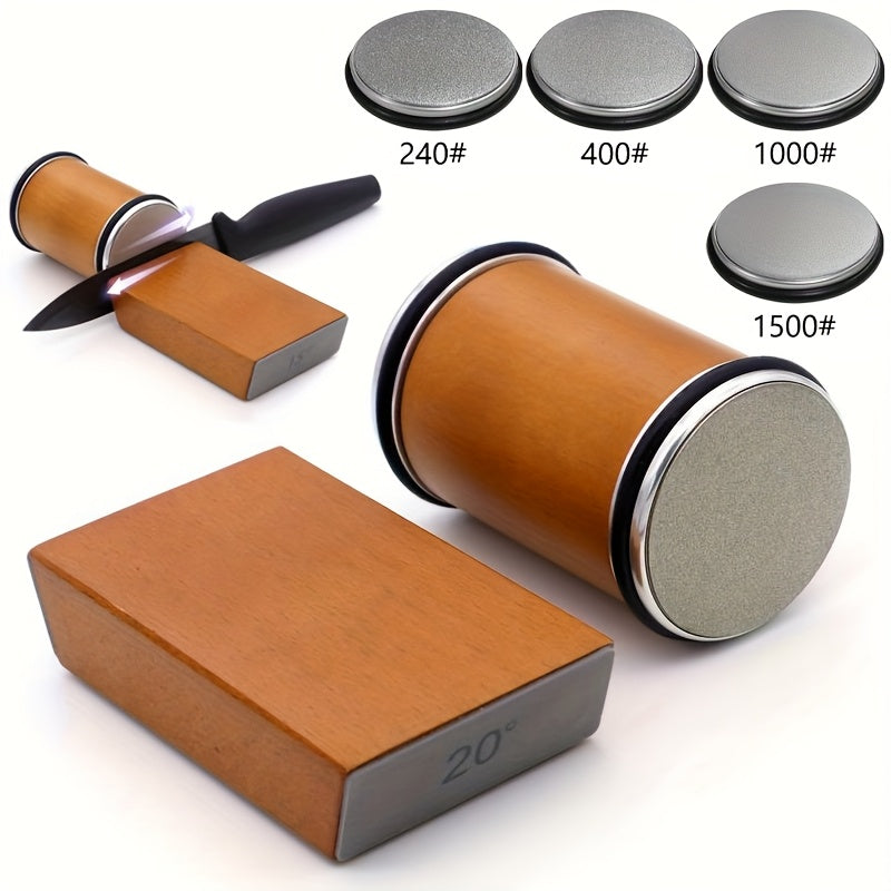 Magnetic Knife Sharpener with Diamond Coating for Kitchen Knives