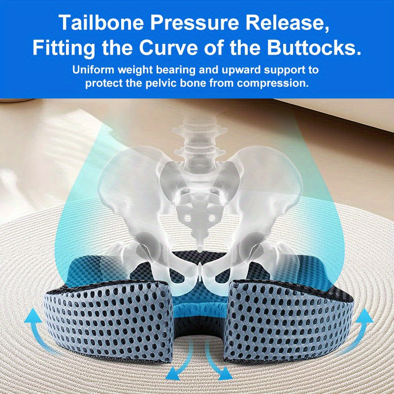Cushion Ergonomic Triangular Car Seat for Memory Foam Support