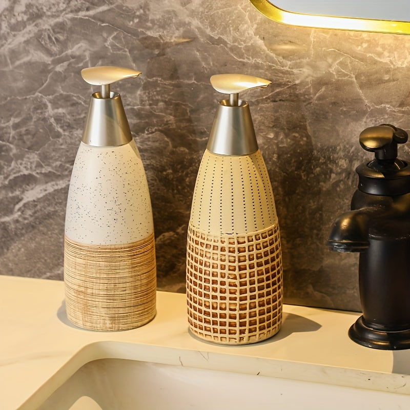 Ceramic Soap Dispenser with Pump Mechanism for Bathroom Accessory