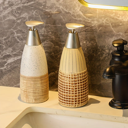 Ceramic Soap Dispenser with Pump Mechanism for Bathroom Accessory