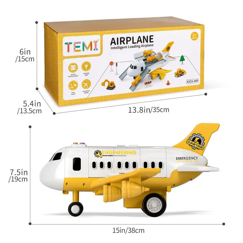 Bright Skies Colorful Airplane for Interactive Toy for Young Pilots