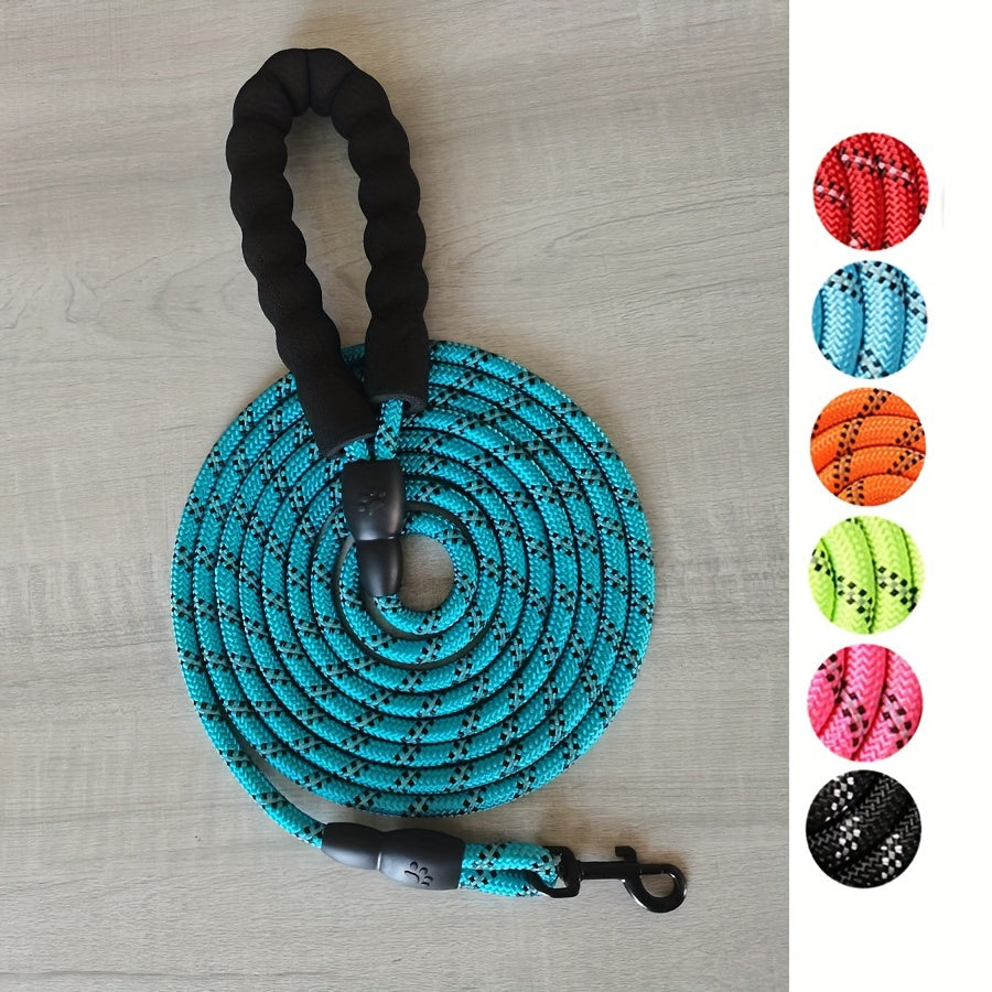 Dog with Reinforced Reflective Leash with Padded Handle for Durable and Safe for Strong Dogs