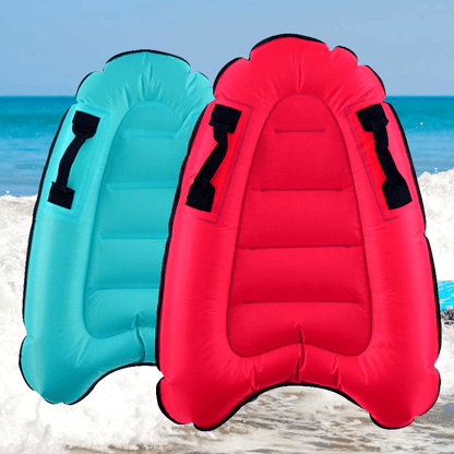 Inflatable Kickboard Surfboard for Pool and Beach with Handles