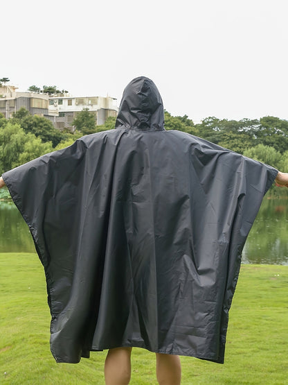 Waterproof 3-in-1 Poncho for Multifunctional and Breathable for Hiking, Camping, and Biking