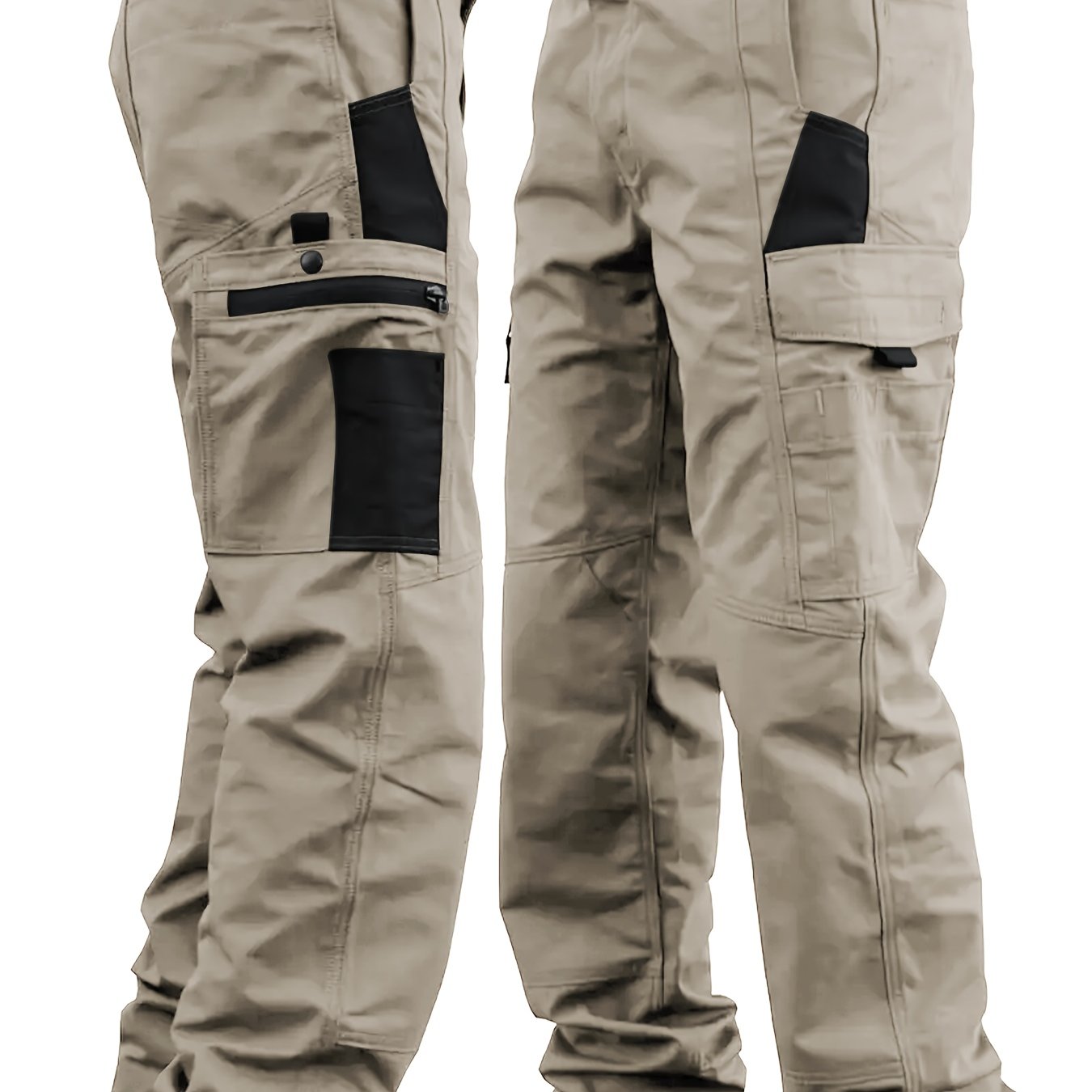 Men's Cargo Work Trousers with Multiple Pockets for Durable and Suitable for Outdoor Use