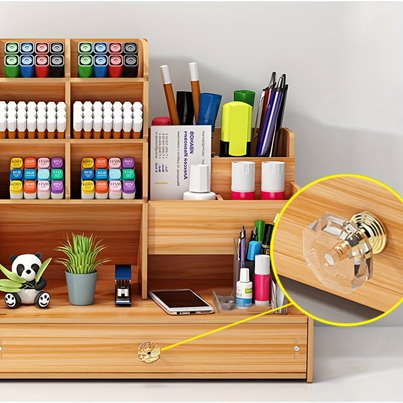 Organizer with Spatial Bamboo Desk Drawer for Organize Your Workspace Efficiently and Stylishly