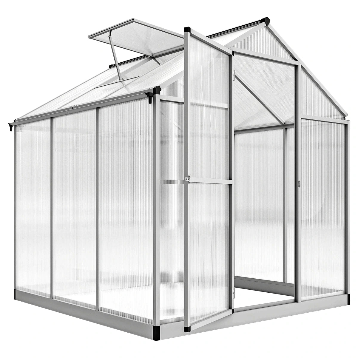 6 x 6 Polycarbonate Greenhouse – view 2