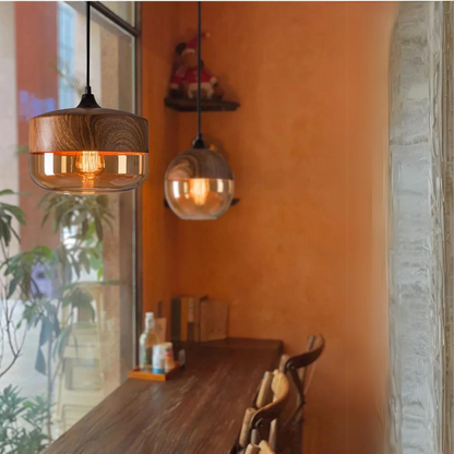 Pendant Light Arven Scandinavian Wooden with Timeless Nordic Design with Warm Glow