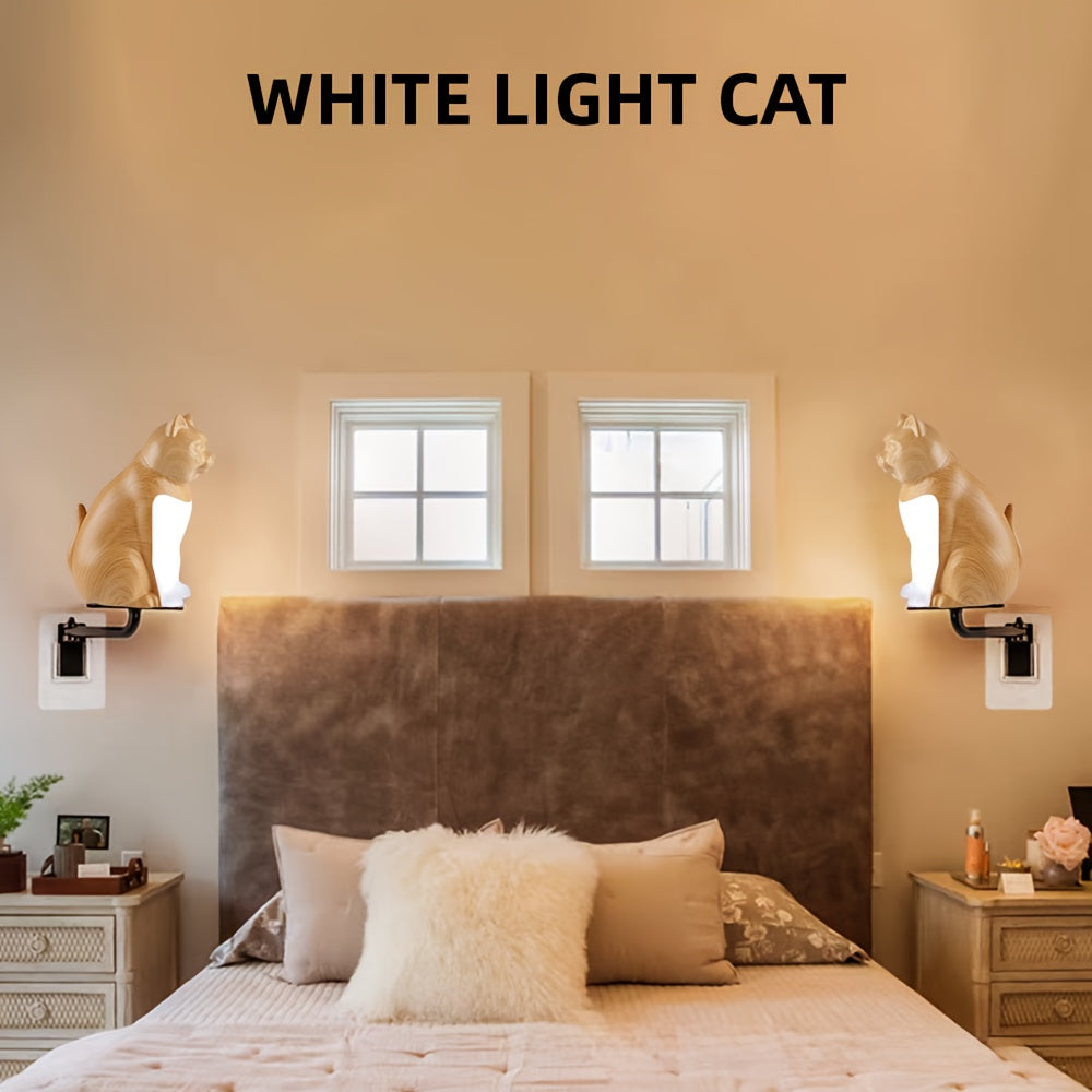 Decorative Cat Night Light with Touch Control and Dimmable Light