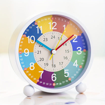 Clock Educational Silent Alarm for Colorful Clock for Students and Children