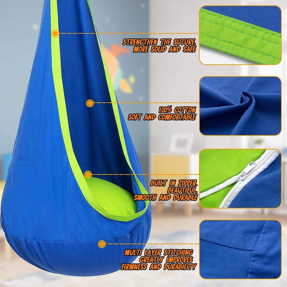 Chair Comfort Swing Hanging with Soothing and Playful Design