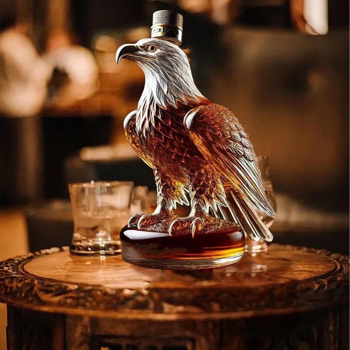 Eagle-Shaped Whisky Decanter for a Stylish and Exclusive Centrepiece