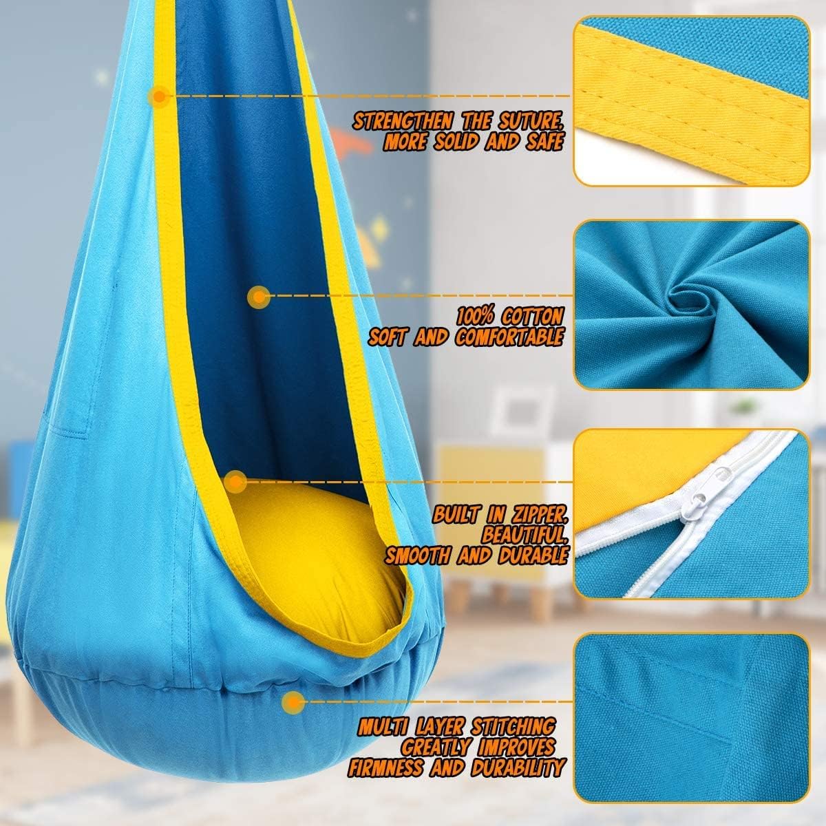 Chair Comfort Swing Hanging with Soothing and Playful Design